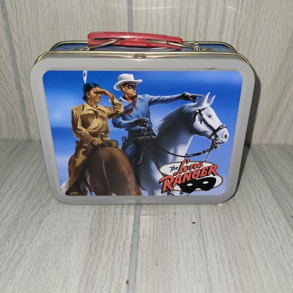 Vtg 2001 The Lone Ranger Metal Mini Lunch Box Cheerios 60th Anniversary Colab - Picture 2 of 7